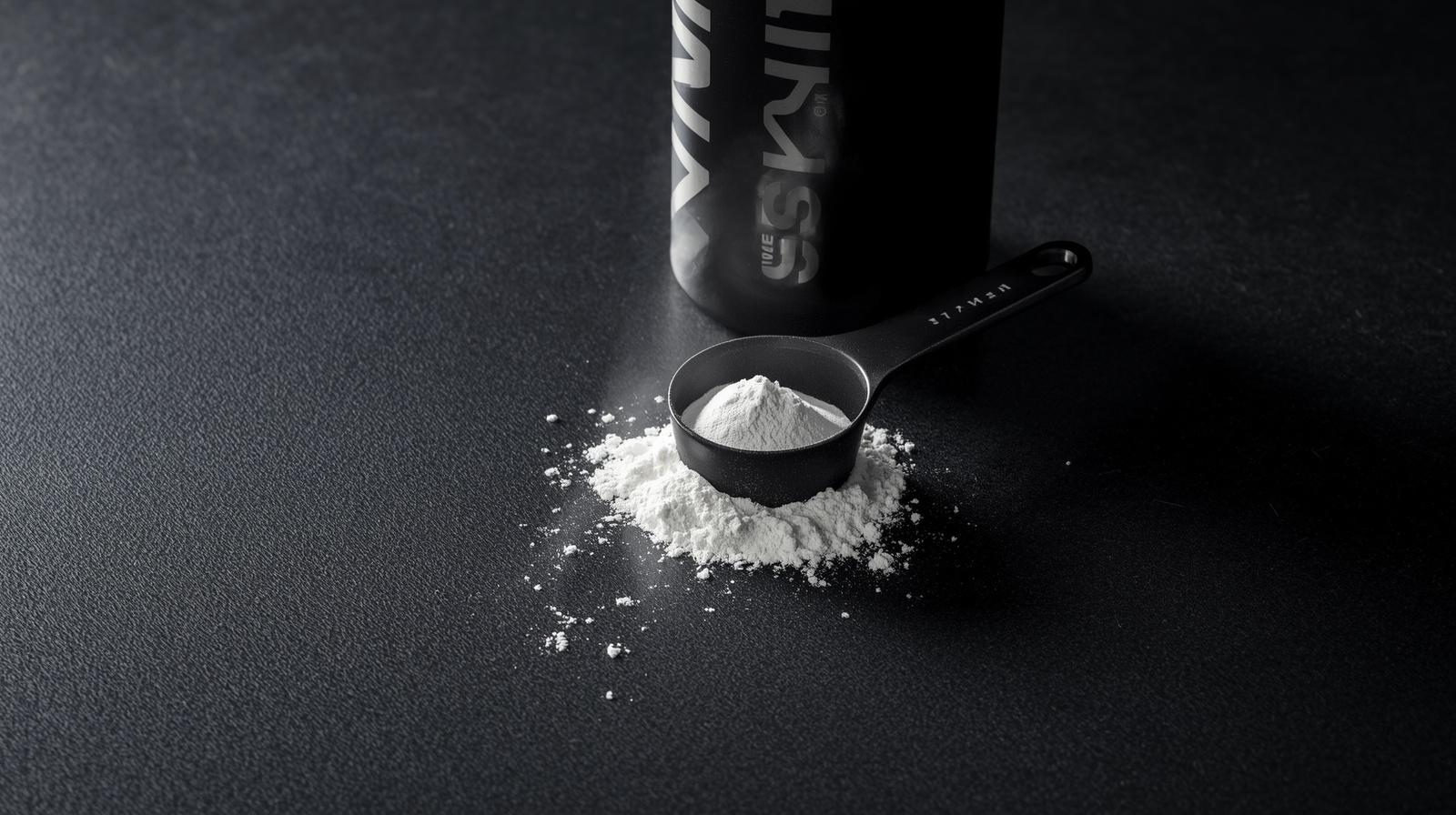 Mejor creatina monohidrato calidad-precio: polvo puro en scoop — dosis 3-5 g, fuerza y masa muscular con evidencia