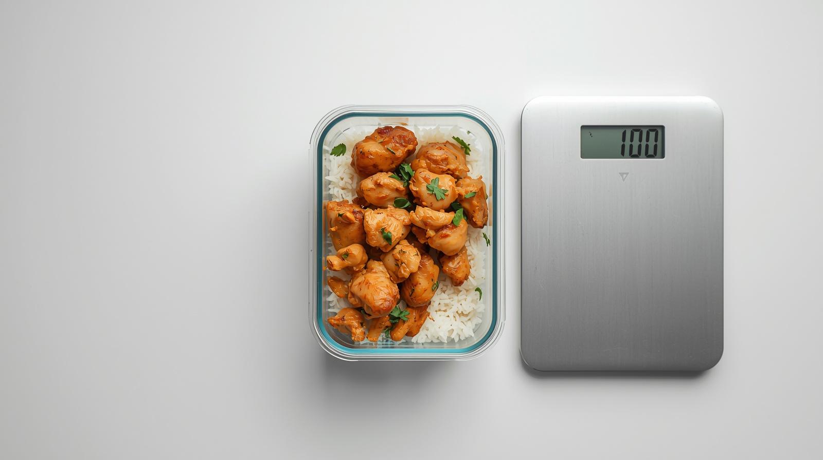 Cómo perder grasa sin perder músculo: plato con déficit calórico, proteína y porciones — definición 2026 sin mitos